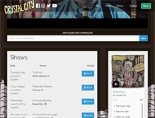 Tablet Screenshot of crystalcitymusic.com